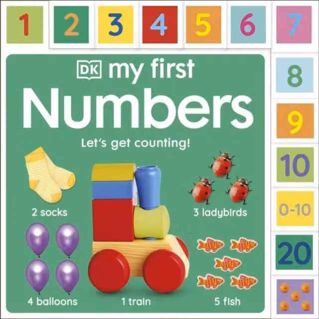 DK My First Numbers: Let's Get Counting Multicolour Board Book