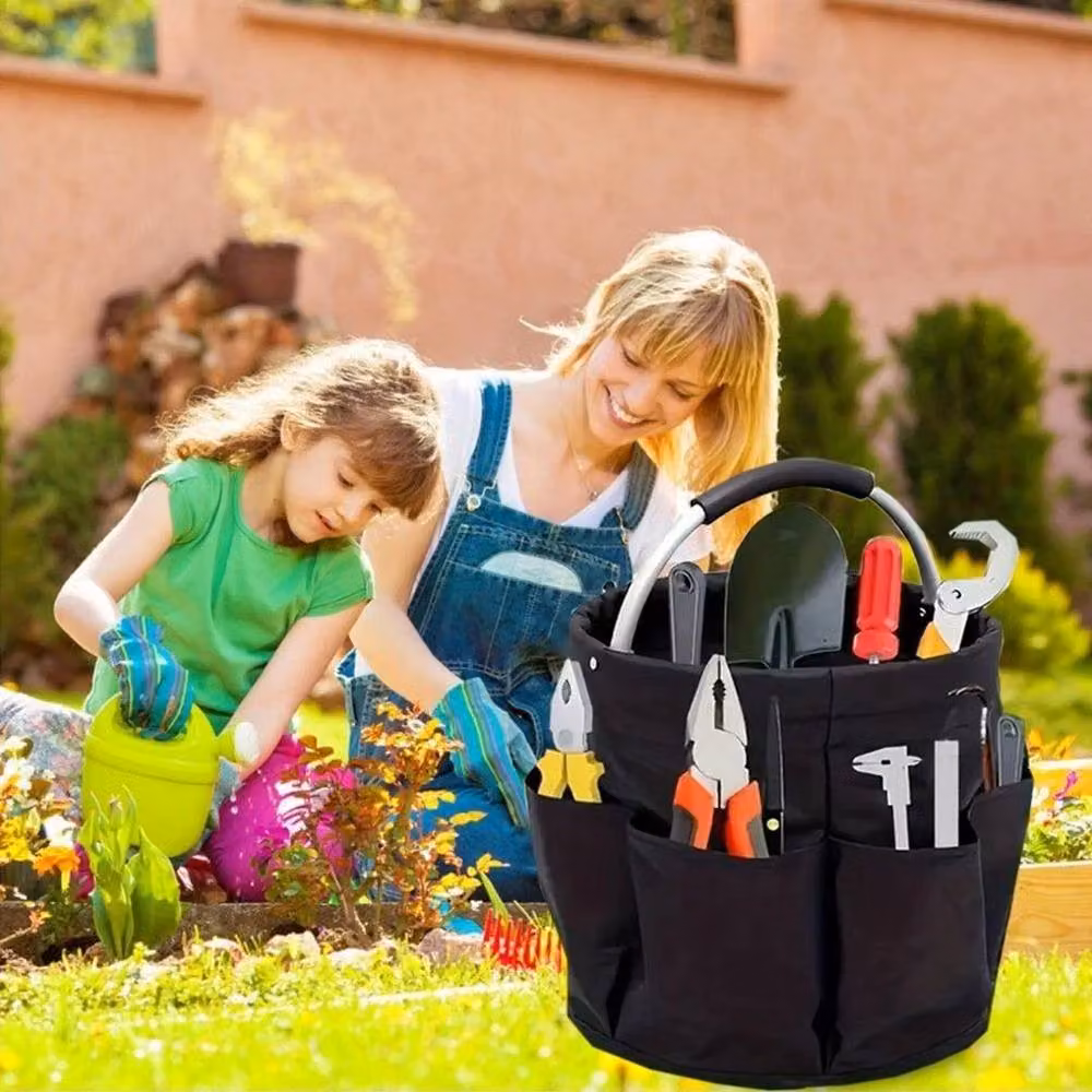 FLAVORA 17L Multifunctional Cleaning Caddy and Garden Tools Bag in Black – 6