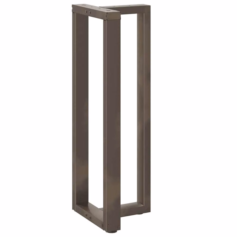 Berkfield T-Shaped Bar Table Legs, 2 Piece Set, Dark Grey Steel, W: 50 cm, D: 35 cm, H: 110 cm – 3