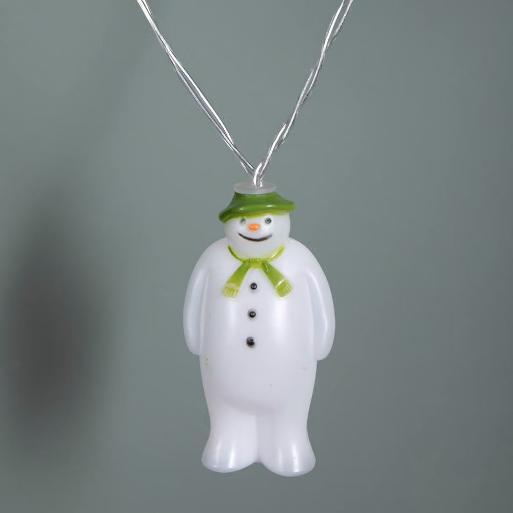 Samuel Alexander The Snowman Battery Powered Christmas String Lights with 10 Ice White LEDs, White and Transparent – 4