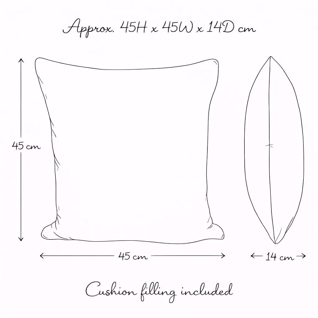 Peggy Wilkins Floral Square Outdoor Cushion in Black, White and Grey, W/D/H: 45 x 45 x 45 cm – 5