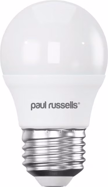 Paul Russells 4.9W LED Golf Bulb, E27, 470lm, 4000K Natural Cool White