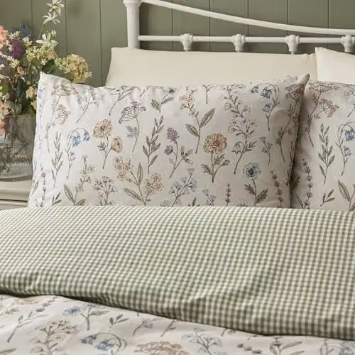 Dreams & Drapes Meadow Floral Multi Duvet Cover Set, Double, Multicolour, W/D/H: 200 x 200 x 140 cm – 2
