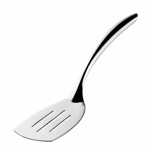 Cuisipro Tempo Slotted Turner Spatula in Silver Stainless Steel, Length: 37.5 cm