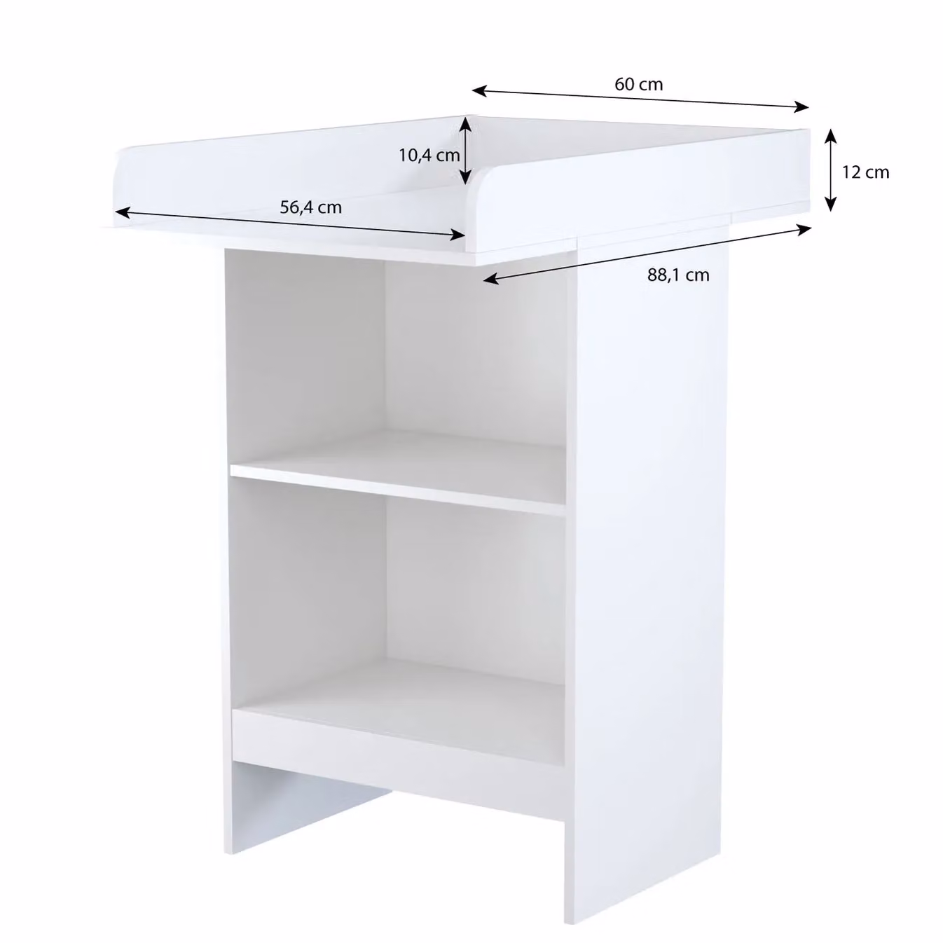 Shefa Line Shefa 602 White Changing Table with Safety Rail and Dresser Conversion – 2