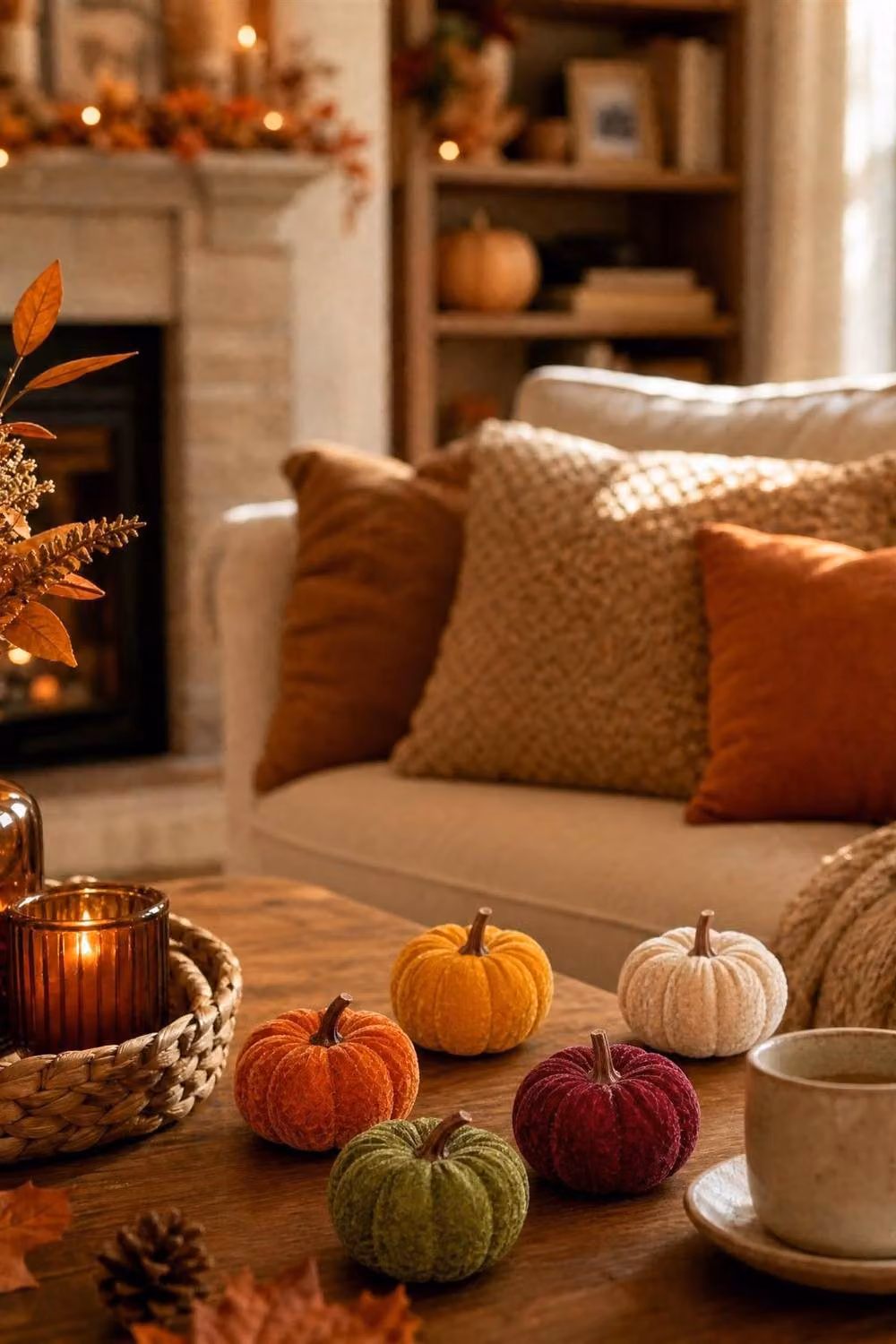 mysmartbuy Rustic Hanging Mini Pumpkin Pendant Decor in Orange and Multicolour – 2