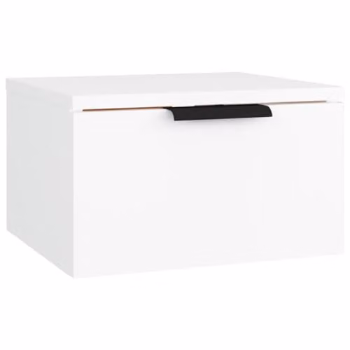 vidaXL Wall-mounted Bedside Cabinet White W/D/H: 34 x 30 x 20 cm – 1