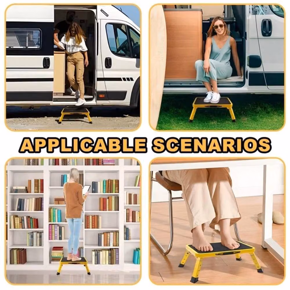 Nordara Heavy Duty Non Slip Step Stool in Yellow – 4