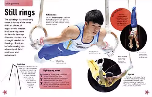 DK My Book of Gymnastics Multicolour Paper Book, H: 28.3 cm, W: 22.3 cm – 3