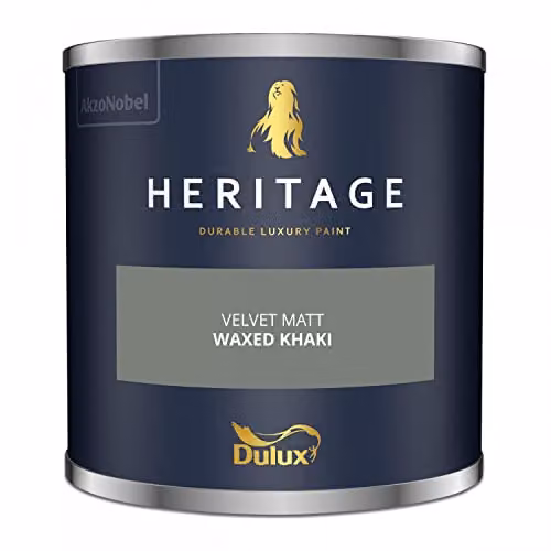 Dulux Trade Heritage Velvet Matt Emulsion Waxed Khaki 1 ltr – 3