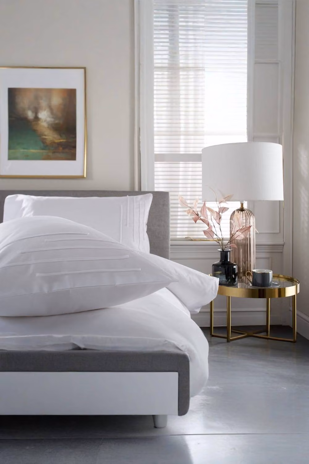The Lyndon Company Level Crossing 100% Cotton Jersey Textured Duvet Cover in White, W/D/H: 180 x 90 x 200 cm – 2