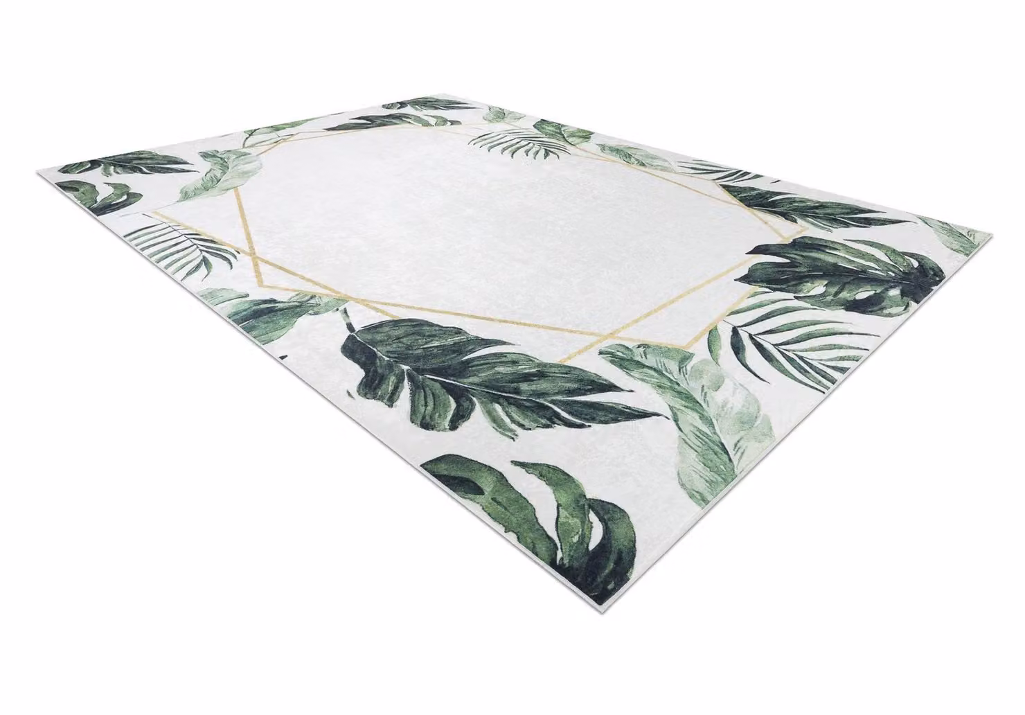 RugsX Andre White Floral Modern Rectangular Rug W: 120 cm, L: 170 cm – 2