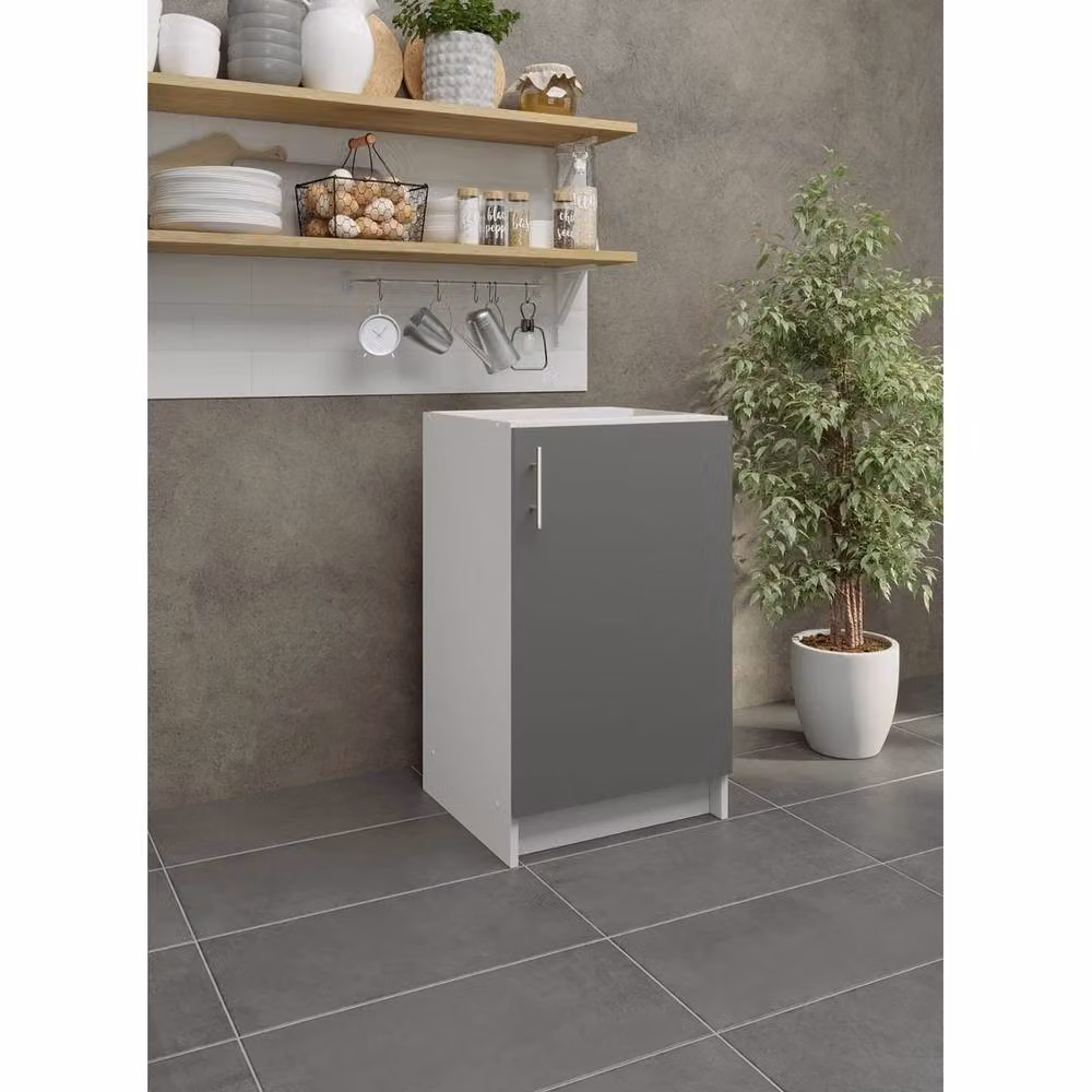 SPETLEK Modern Grey Matt Kitchen Base Unit with Hinged Doors – 2