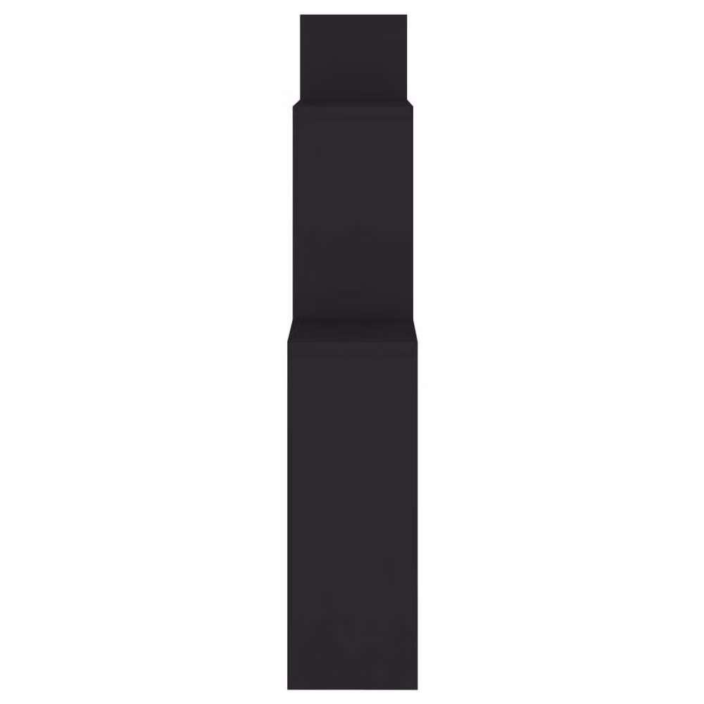 Berkfield Home Wall Mounted Cube Shelf in Black, W: 80 cm, D: 15 cm, H: 78.5 cm – 3