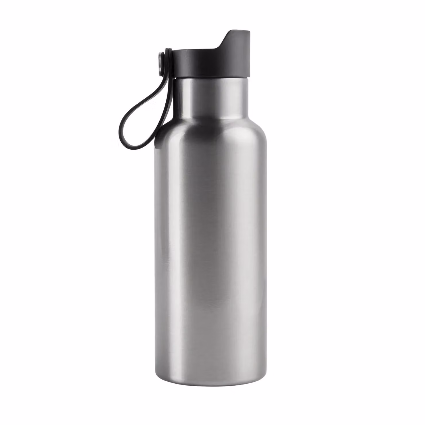 Vinga Balti Vacuum Insulated Stainless Steel Water Bottle with Flip Lid, Grey, 500 ml – 2