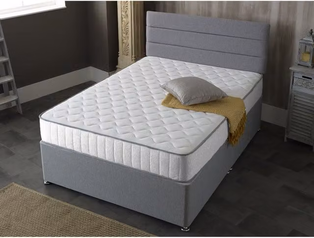 Starlight Beds Victoria White Castle Hybrid Mattress with Memory Foam and Spring Support, King Size, 180 x 200 cm – 1