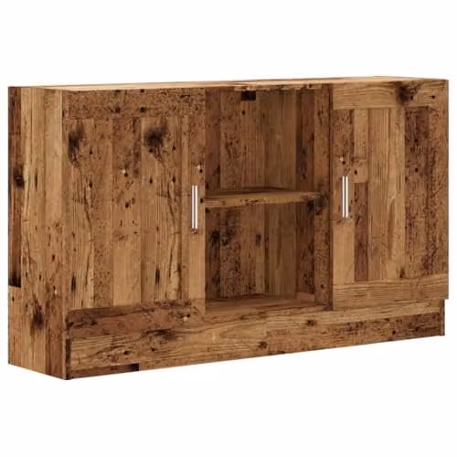 vidaXL Modern Sideboard in Old Wood Brown, W/D/H: 120 x 30.5 x 70 cm