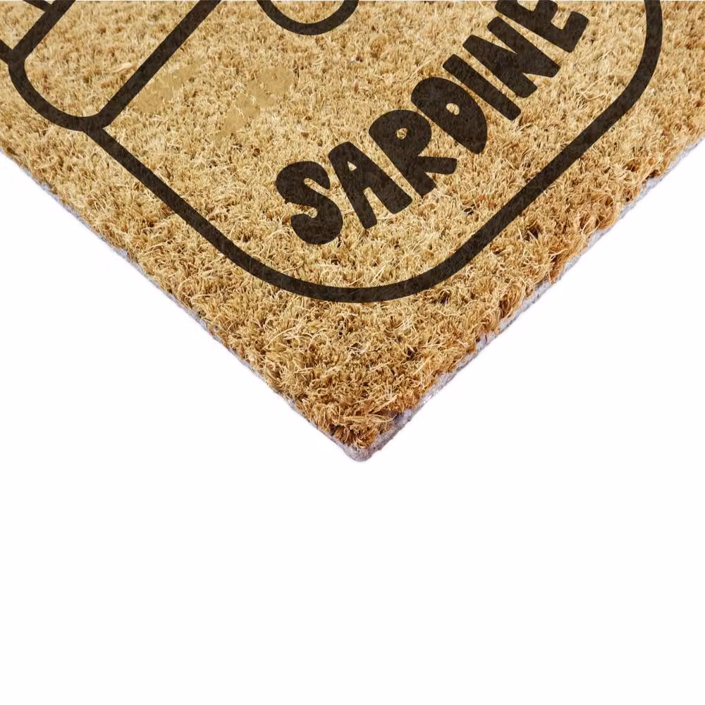 Artsy Mats Sardine Tin Coir Doormat in Brown, W/D/H: 90 x 60 x 1 cm – 4