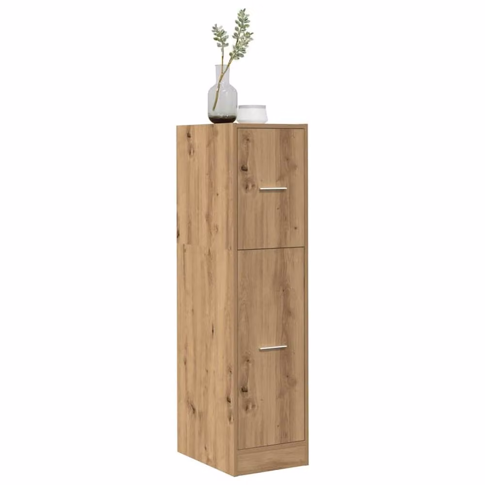Berkfield Home Apothecary Cabinet Artisan Oak in Brown, W/D/H: 30 x 30 x 118 cm – 2