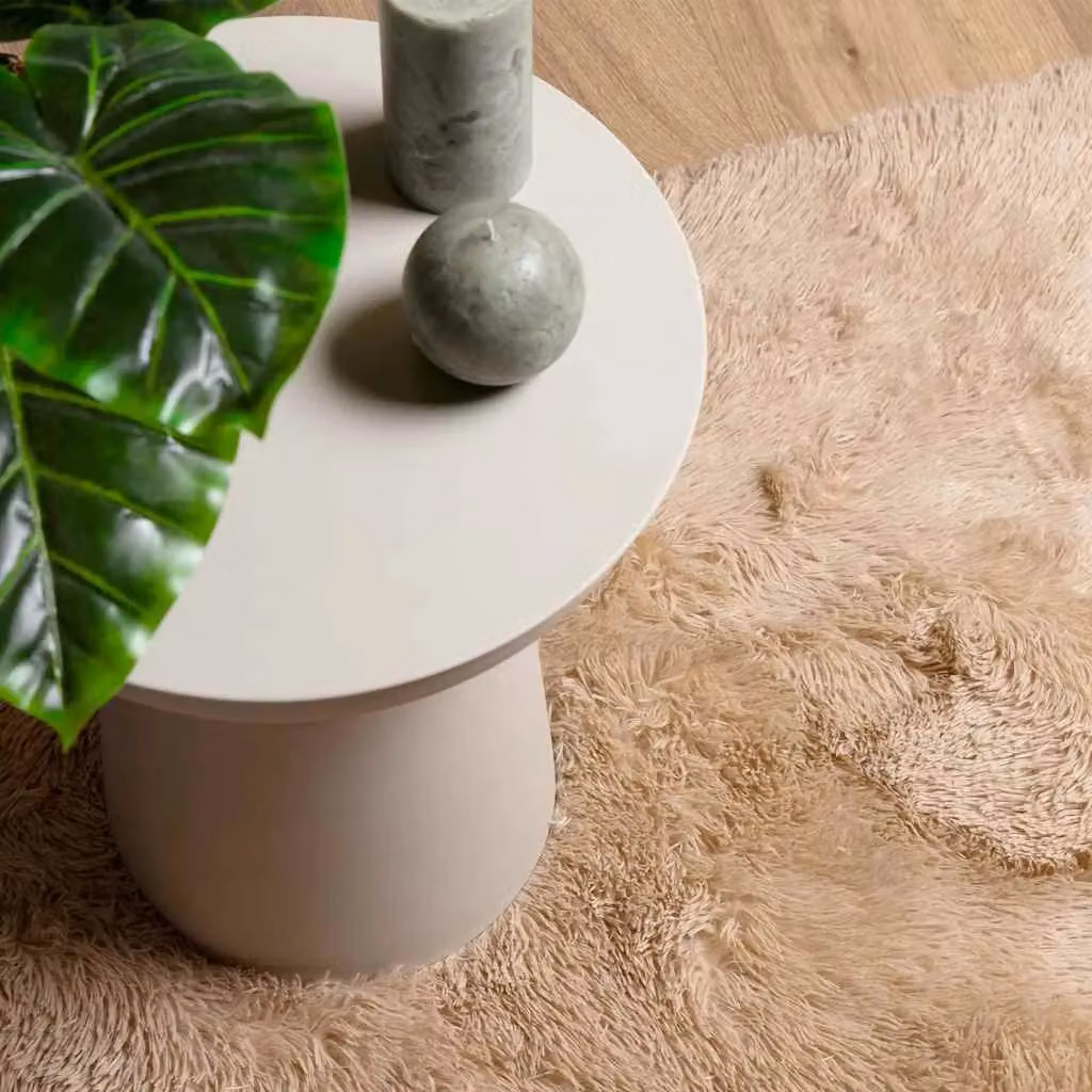 Berkfield Home NAVARRA Shaggy High Pile Rug, Beige, W: 120 cm, L: 170 cm – 2