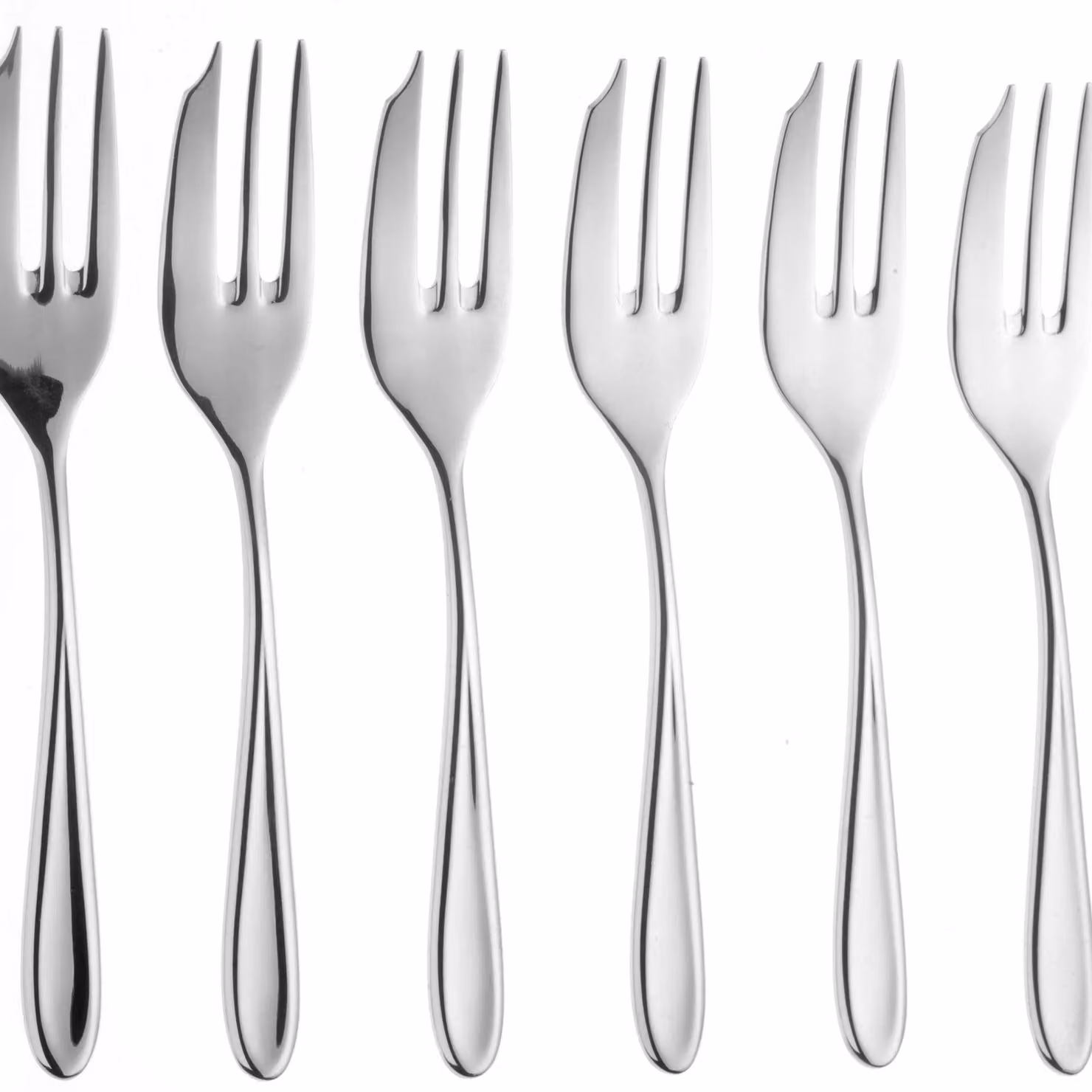 Arthur Price Sophie Conran Rivelin Set of 6 Pastry Forks, Silver Stainless Steel – 3