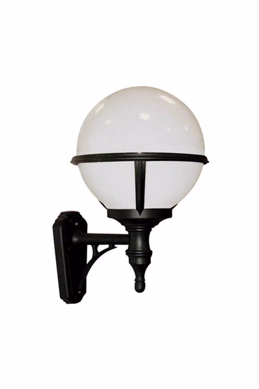Netlighting Glenbeigh Black Outdoor Globe Wall Lantern Light with E27 Socket and IP44 Rating – 2