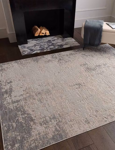Asiatic Anders Vintage Grey Rectangular Polyester Rug
