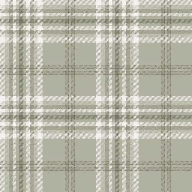 Muriva Catherine Lansfield Kelso Green Checked Matt Wallpaper – 1