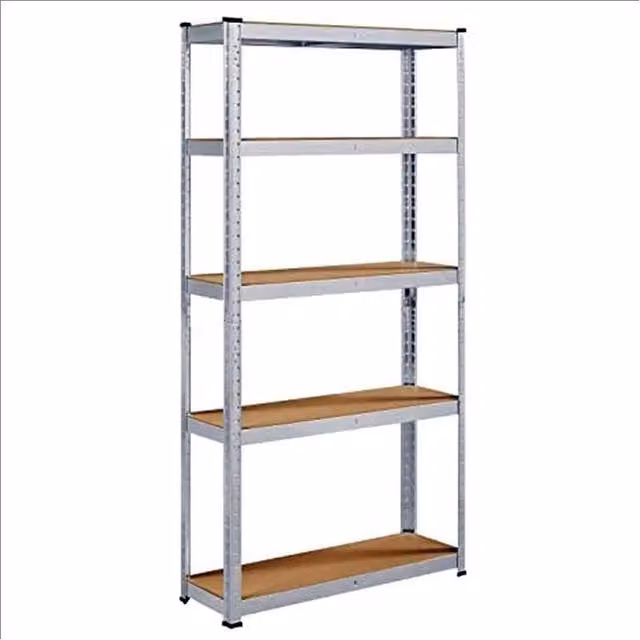 Nordara 5 Tier Heavy Duty Garage Storage Shelving Unit in Silver