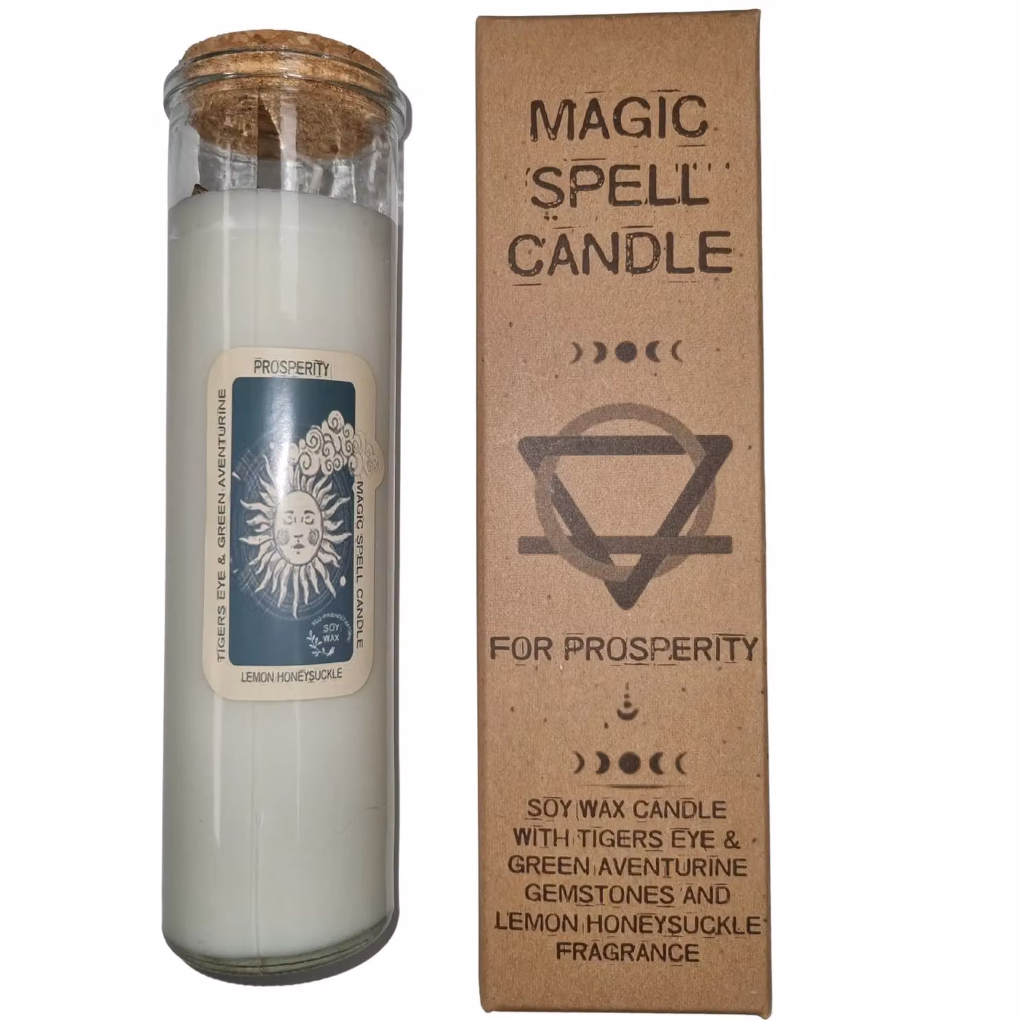 KDMD Magic Spell Prosperity Candle in White – 3