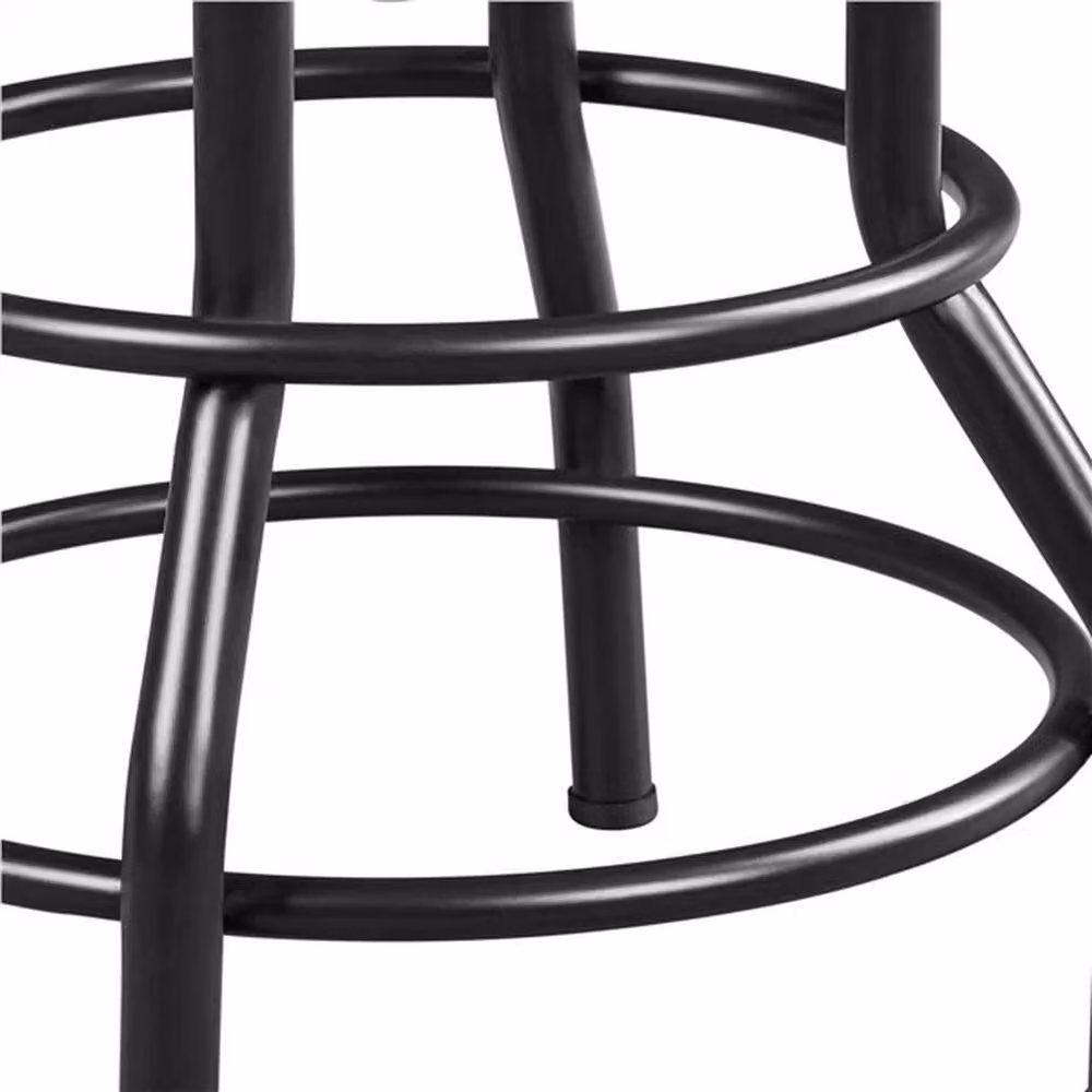 EONLION Rustic Industrial Swivel Barstool in Brown with Pine Wood Frame, Height: 100 cm – 5