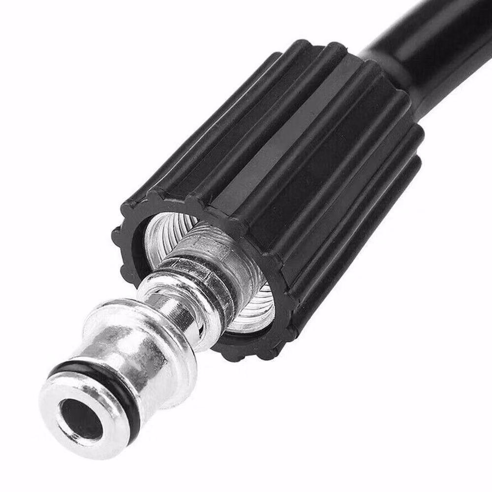 FLAVORA 15m Heavy Duty Replacement High Pressure Washer Hose in Black – 4
