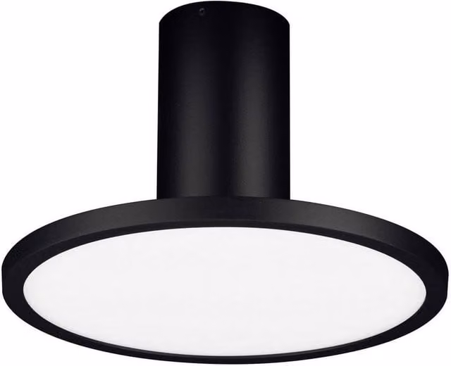 Netlighting Ekei Semi Flush Ceiling Light, Black, 20 cm, 14W LED, 1085lm, 3000K – 1