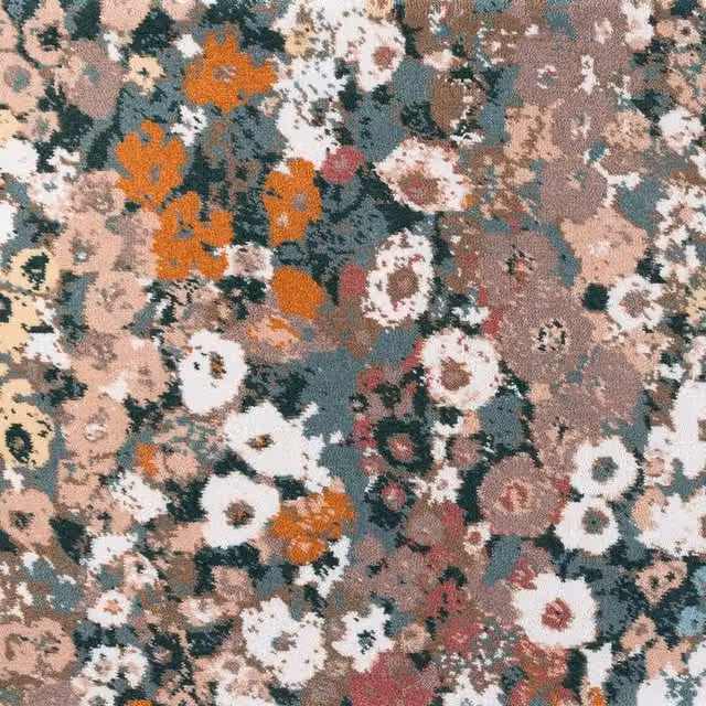 House of Hackney Hollyhocks Carpet in Multicolour Prairie