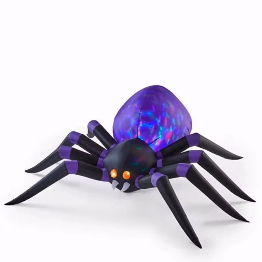 Garden Greatness Black Light-Up Inflatable Halloween Spider Decor – 2