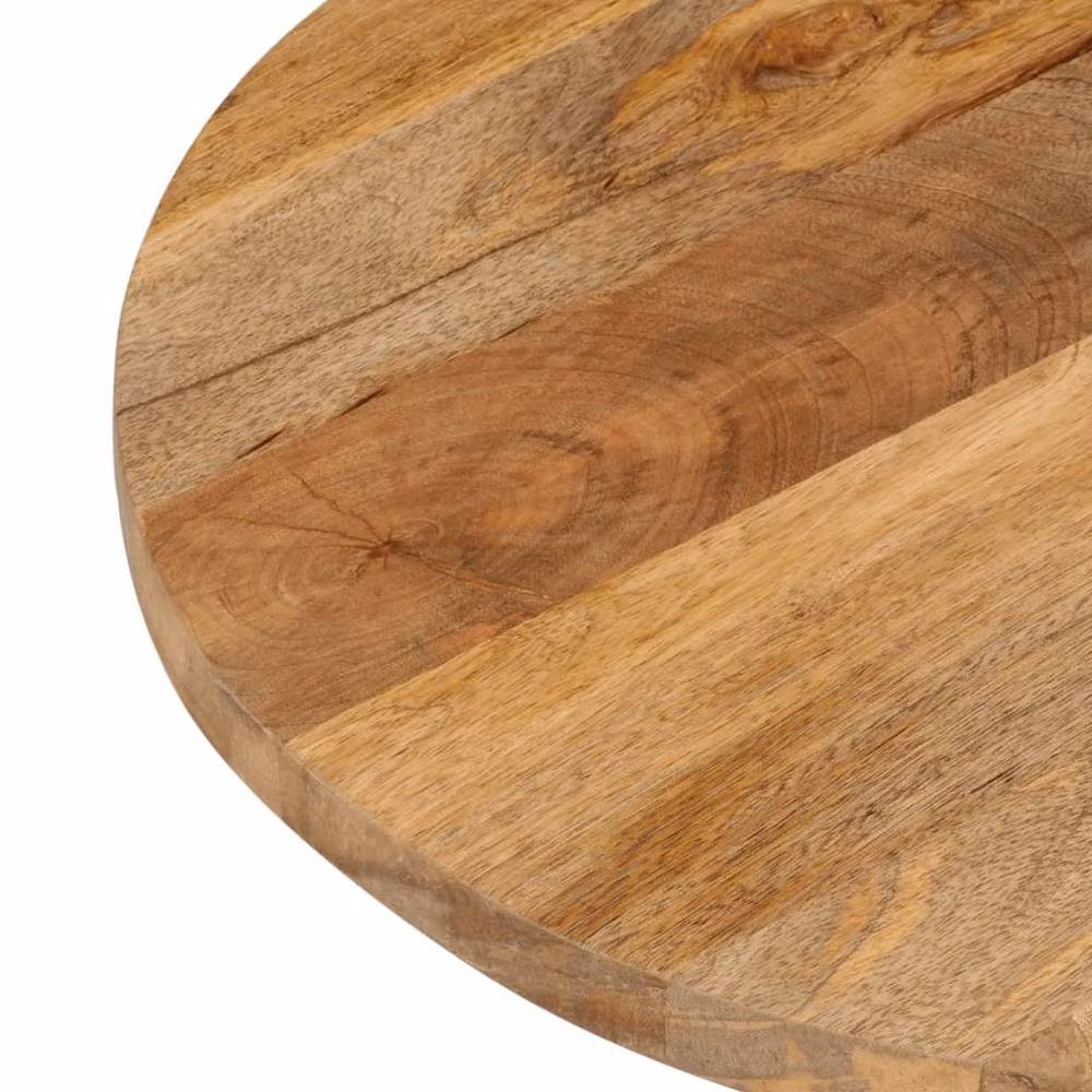 Berkfield Home Oval Solid Wood Mango Table Top, Brown, W: 100 cm, D: 50 cm, H: 3.8 cm – 3