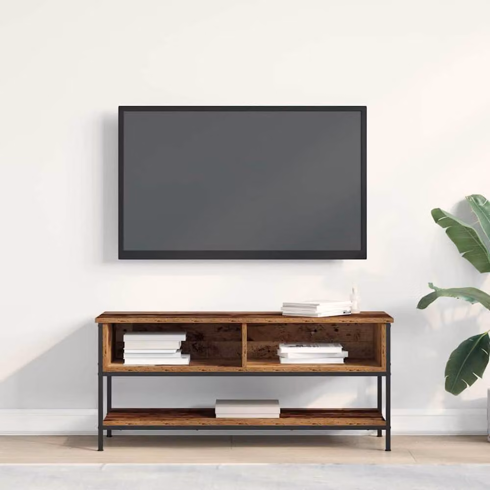 Berkfield Home Old Wood TV Cabinet in Brown, W/D/H: 100 x 35 x 45 cm – 2