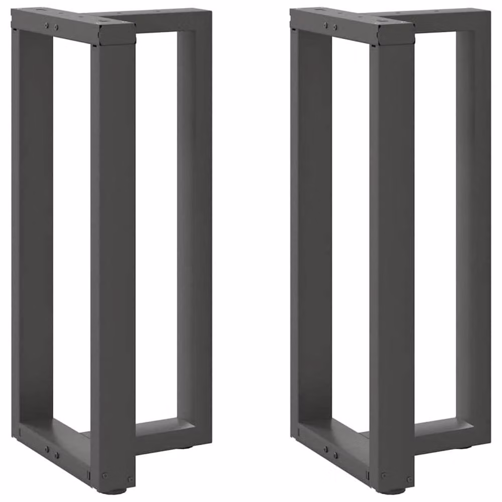 Berkfield Home T-Shaped Bar Table Legs in Anthracite Steel, 2 Pieces, W/D/H: 50 x 35 x 90-91 cm – 1