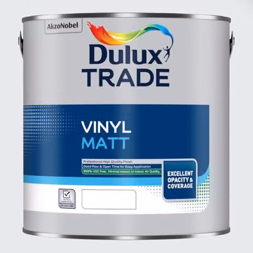 Dulux White Matt Water Based Latex Paint 2.5 l