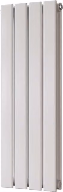 UK Radiators Typhoon White Flat Tube Horizontal Designer Radiator, W: 272 mm, H: 800 mm