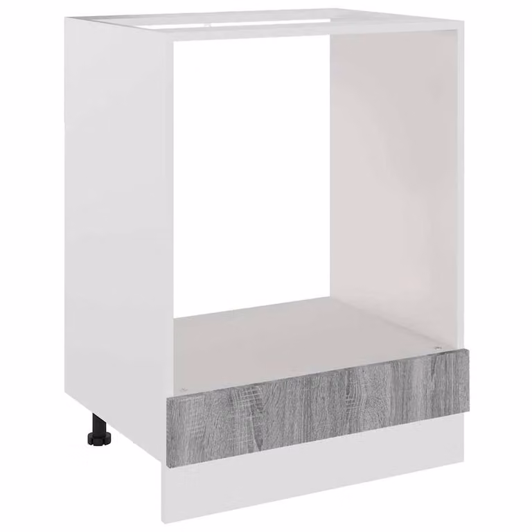 Berkfield Home Modern Freestanding Appliance Housing Unit in Grey, W/D/H: 60 x 46 x 81.5 cm
