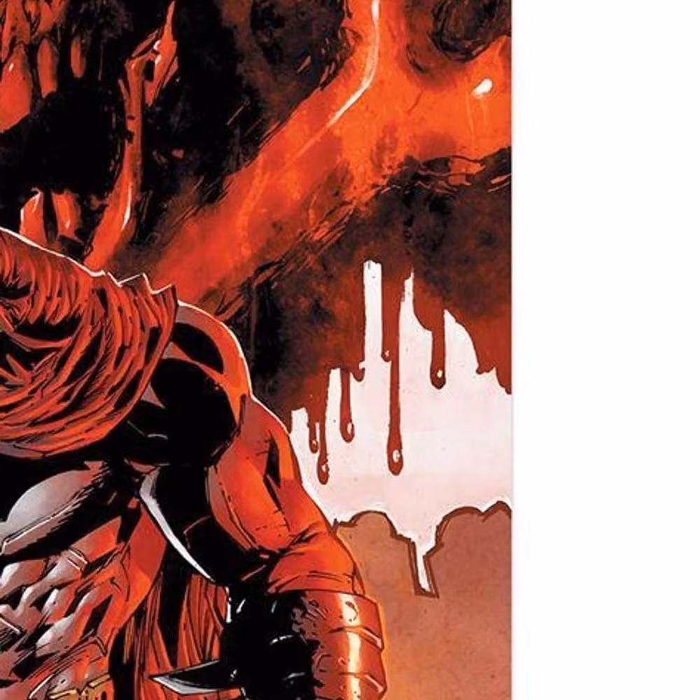 Batman Red Skull Comic Cover Paper Poster in Dark Red – 2