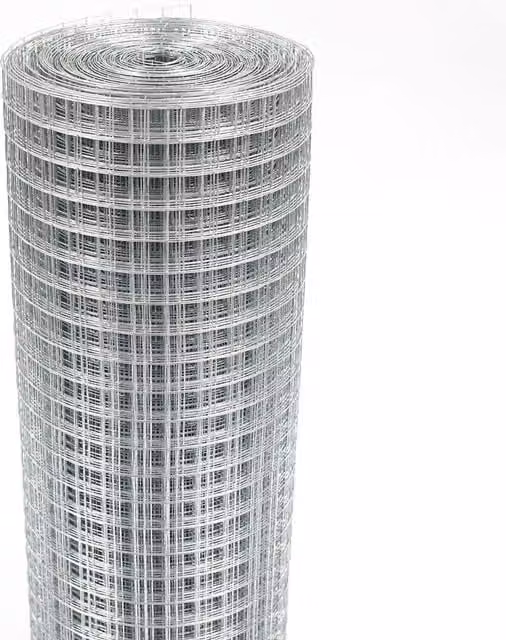 Actiaspet Galvanised Steel Welded Wire Mesh, Silver, 16 Gauge, Mesh Size: 25 mm x 25 mm, Roll Size: 91.44 cm x 900 cm