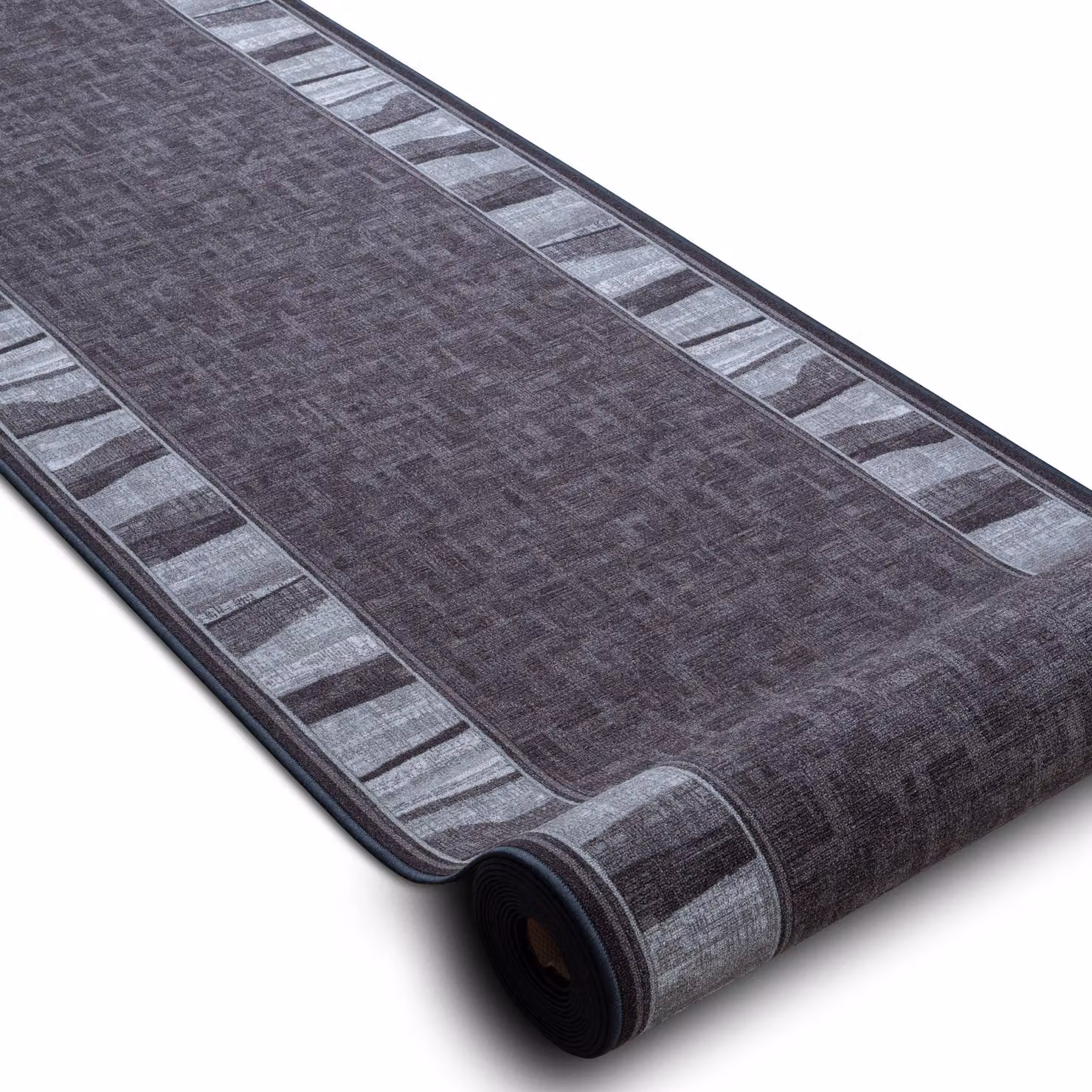 RugsX Linea Anti-Slip Runner in Grey, W/D/H: 67 x 340 cm – 2