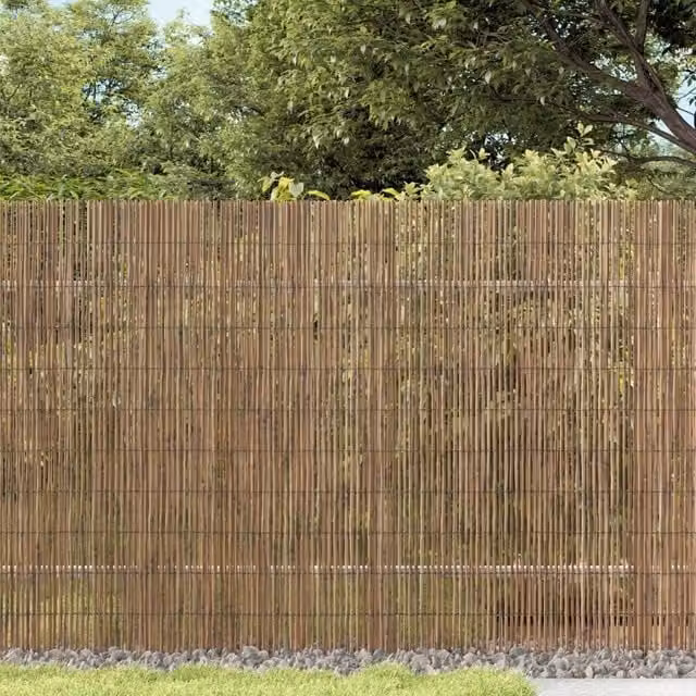 Berkfield Woven Reed Garden Fence Mat in Brown, W: 300 cm, H: 100 cm – 1