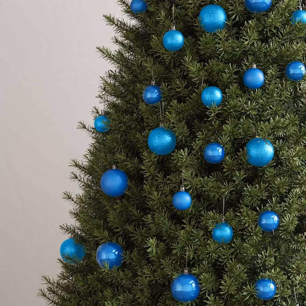 Berkfield Home 100 Piece Blue Christmas Bauble Set – 2
