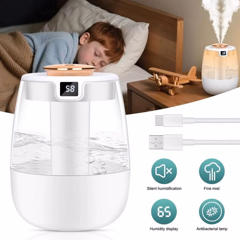 FLAVORA Cool Mist Ultrasonic Air Humidifier, 1.3 l, White – 2