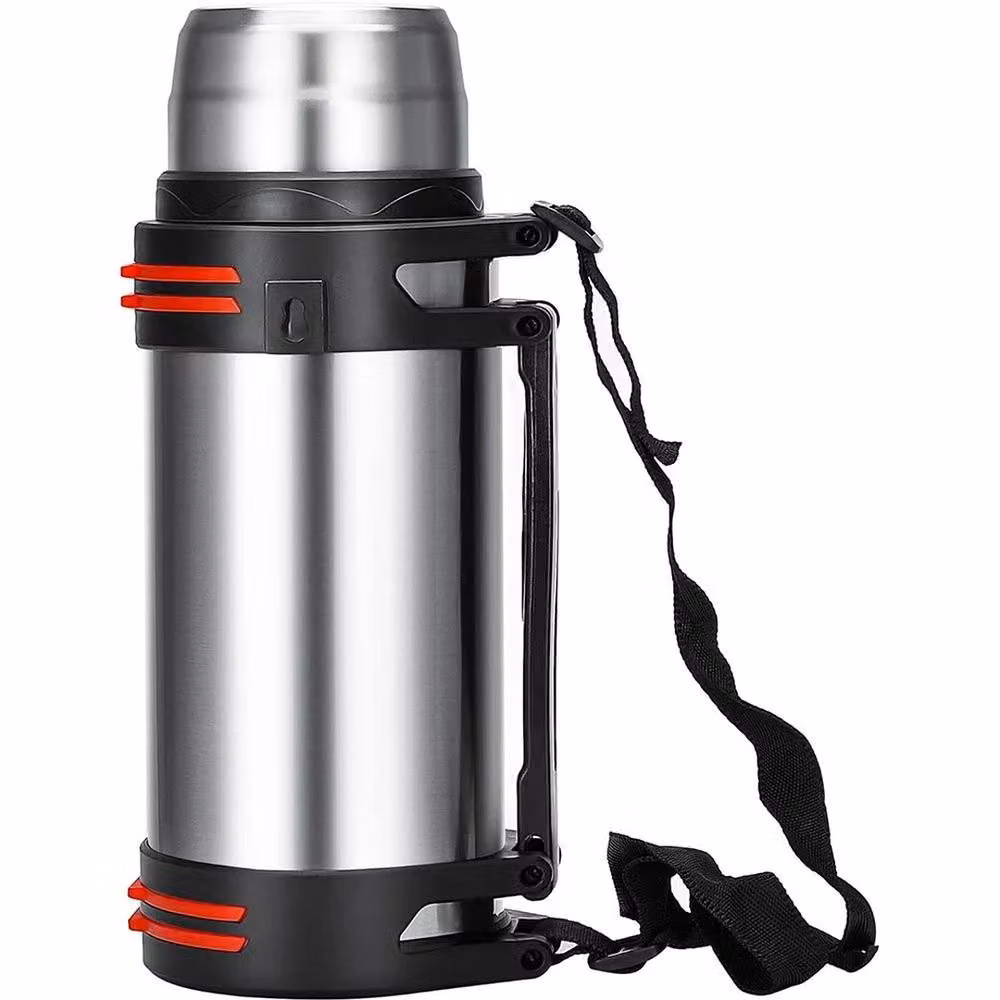 VOGREX Silver Stainless Steel Vacuum Insulated Flask with Handle, 3 l – 3
