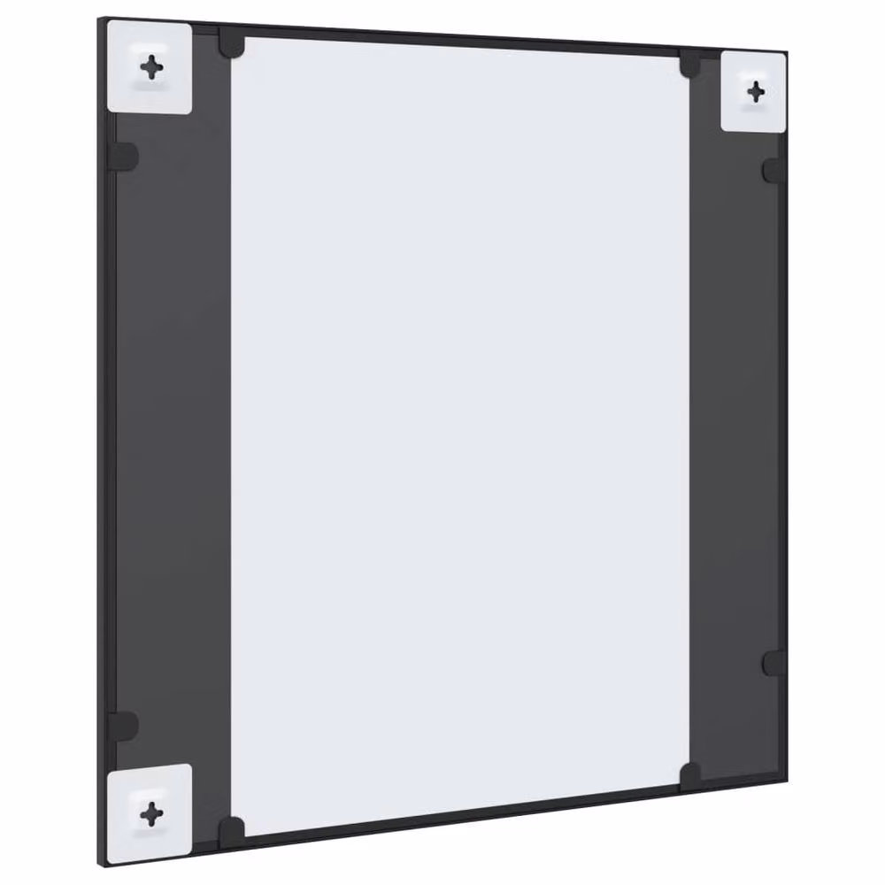 Berkfield Home Square Wall Mirror in Black, W: 60 cm, H: 60 cm – 3