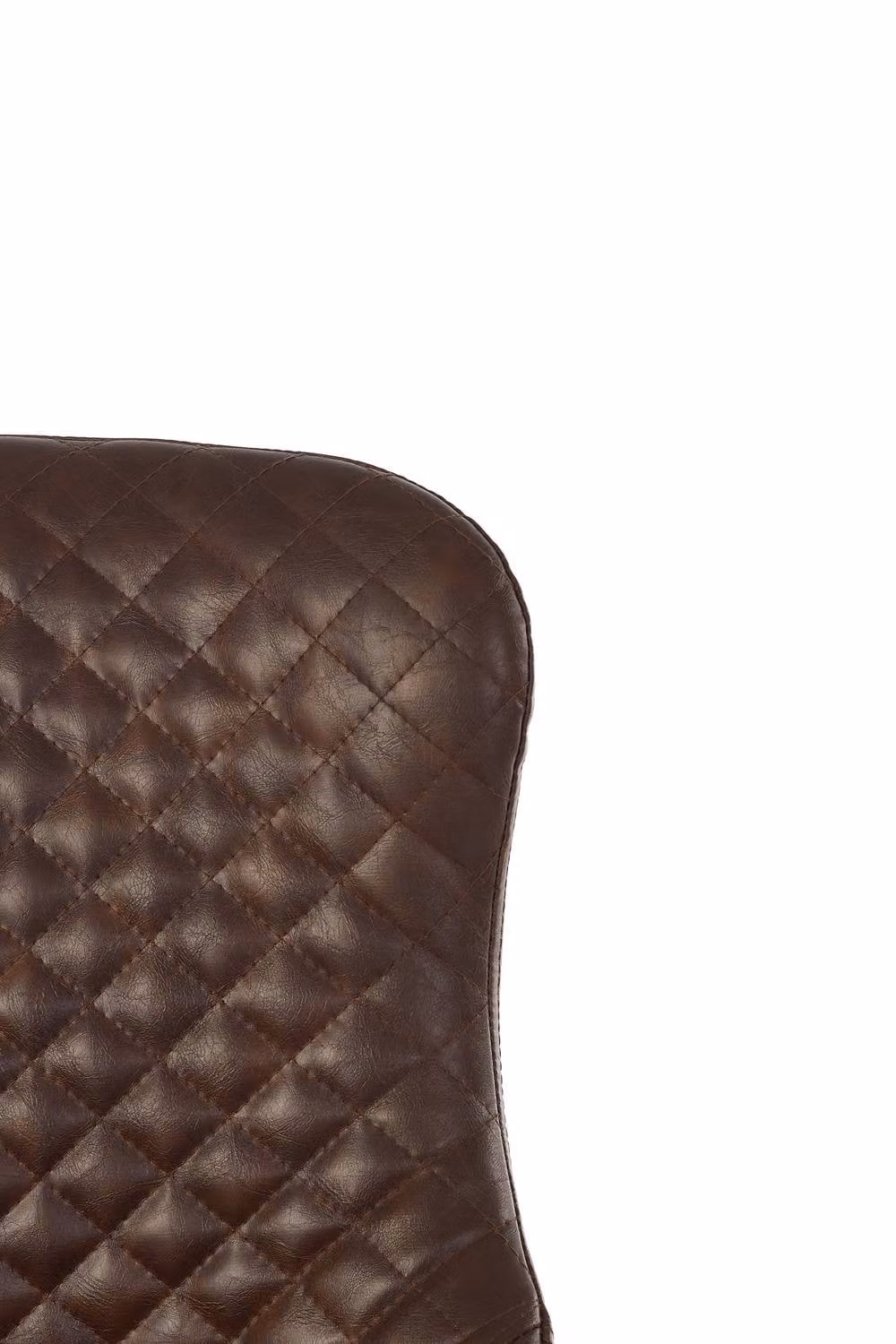 Julian Bowen Luxe Modern Upholstered Office Task Chair in Brown Synthetic Leather, W: 52 cm, D: 60 cm, H: 97 cm – 6